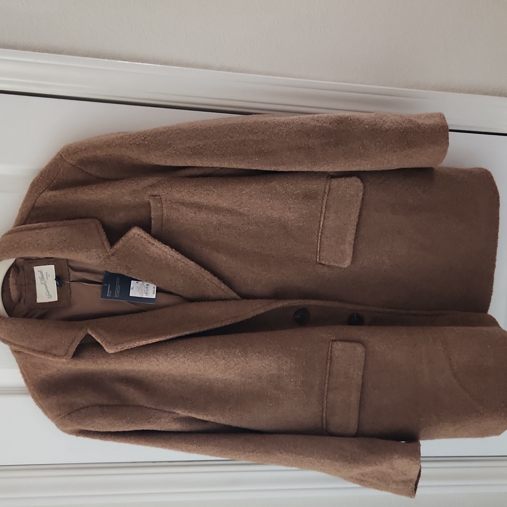 Universal Thread Oversized "Wool Like" Tan Jacket, Size XL - Picture 2 of 6